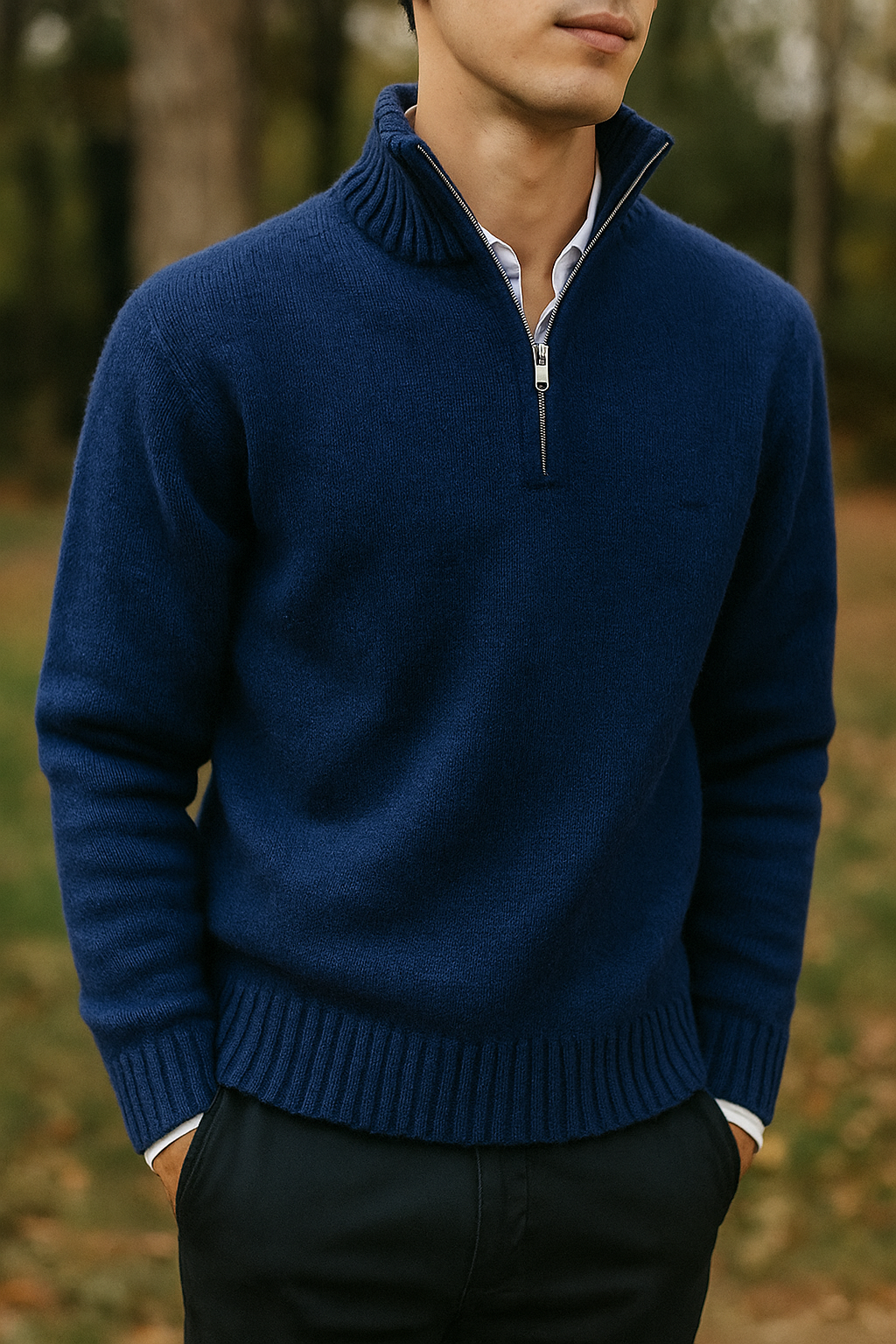 High Zip Sweater