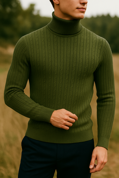 Men's High Neck Sweater