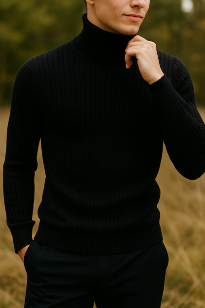 Men's High Neck Sweater
