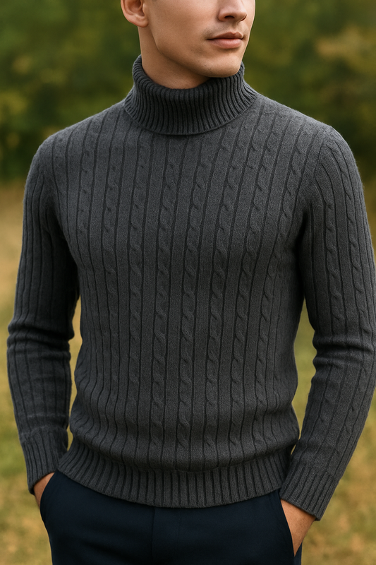 Men's High Neck Sweater